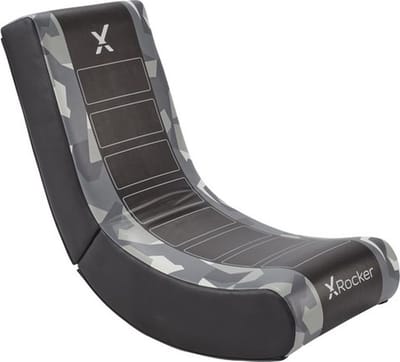 Gamestoel - Geo camo - inklapbaar - video rocker - grijs (X Rocker)