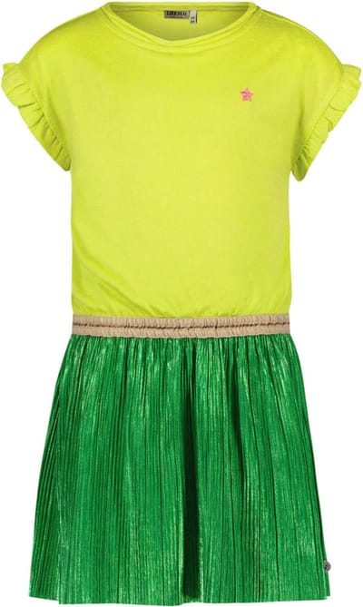 Like Flo F402-5830 Meisjes Jurk - Lime - Maat 128