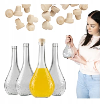 Bimberek - Glazen Flessenset - 500ml - Druif - Houten Stopper