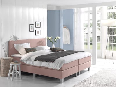 Anno 1588 VEDO Boxspringset - Pocketvering - Luxe Topper - Inclusief Dekbed en Kussens - Roze - 180x200 cm