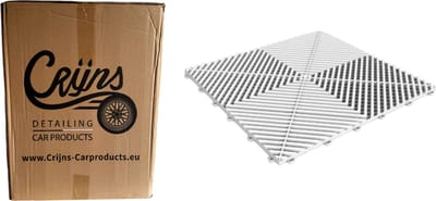 CRIJNS - Dalles - Floor Tiles - Trax - PRO - 39,50x39,50cm - BOX - 30 Items - White