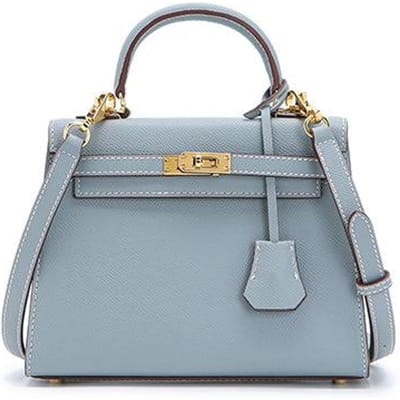 Effen kleur, High-end, Modieus, Handtas van zacht leer met grote capaciteit voor dames, Platinum tas 22*7.5*16cm gray