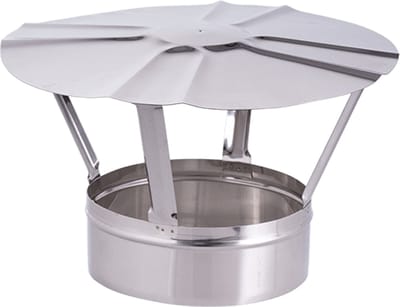 Regenkap RVS 316L Ø180mm