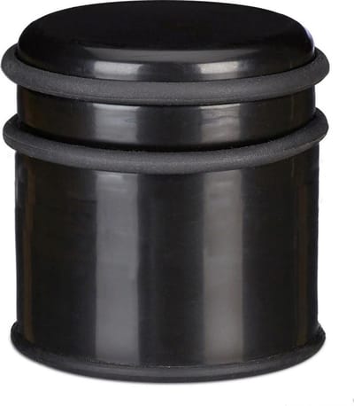 Diggers deurstop 90x75 mm inox zwart