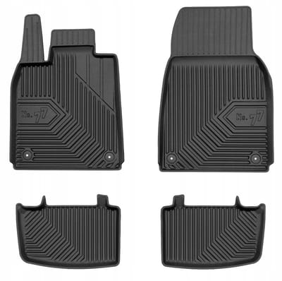 FROGUM 77 Automatten - Geschikt voor PORSCHE TAYCAN (vanaf 2019) - TPE Rubber - Zwart