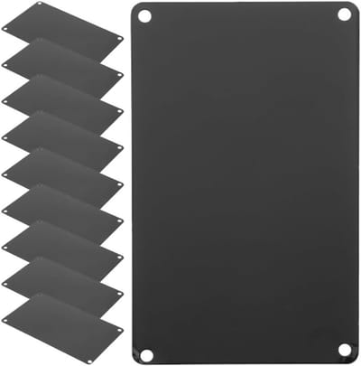 Set van 10 Aluminium Naambordjes voor Graveren - Multifunctionele Lege Bordjes voor Identificatie en Labeling (10 x 5 x 0,5 cm)