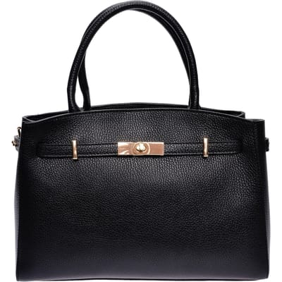 Isabella Rhea Zwart Rundleer Tas