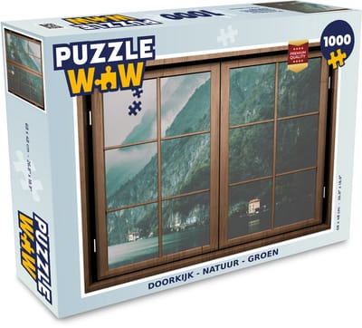 Puzzel Doorkijk - Natuur - Groen - Legpuzzel - Puzzel 1000 stukjes volwassenen