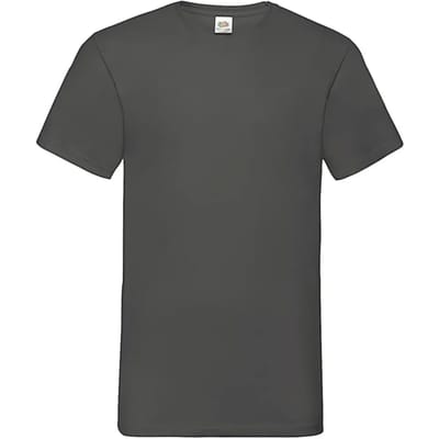 V-hals T-shirt Fruit of the Loom Valueweight
