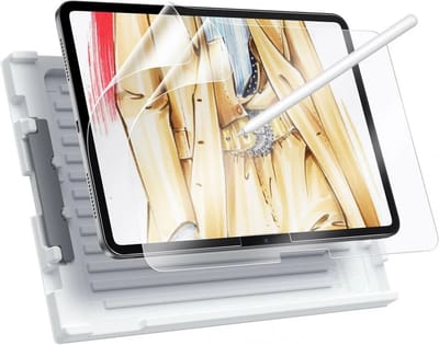 ESR Paper Feel Screen Protector Geschikt voor Apple iPad Air 13 (2024/2025/2026) - Papier Gevoel - Anti-Reflectie - met Frame - 2-Pack