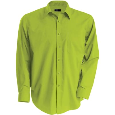 Herenoverhemd 'Jofrey' lange mouwen Kariban Lime Green maat M