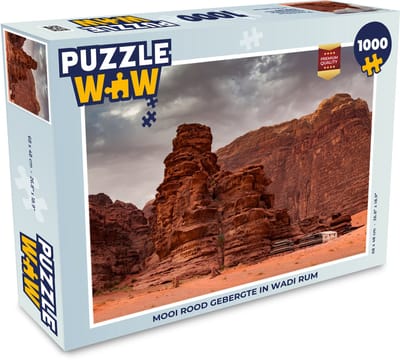 Puzzel Mooi rood gebergte in Wadi Rum - Legpuzzel - Puzzel 1000 stukjes volwassenen