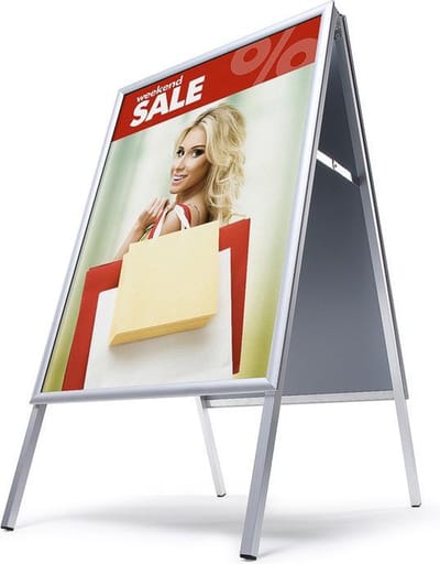 A-Board Design Standaard A2 Rechte Hoeken 25 Mm - Syna ZPA2G25