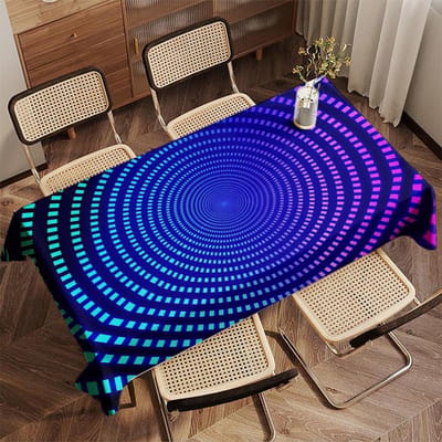 Trippy Patron Tafelkleed Restaurant Keukentafelkleed Woonkamer Huisdecoratie Rechthoekig Feestdecoratie 160x220cm
