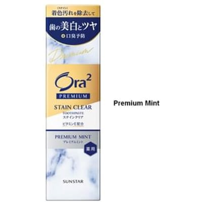 Sunstar - Ora2 Premium Stain Clear Toothpaste Premium Mint - 100g