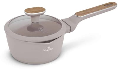 Berlinger Haus 8331 - Steelpan Taupe Collection - Ø16cm - inductie - met deksel - handvat met hout