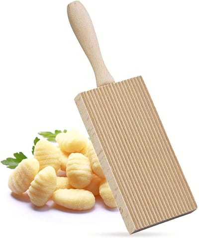 Houten gnocchi plank voor zelfgemaakte gnocchi, ideaal voor pasta en ravioli, perfect als cadeau voor pastaliefhebbers en kookenthousiastelingen