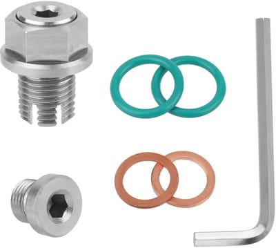 Allecto - Reparatieset - M14.1-1.5 x 15mm - Inclusief O-ringen - Voor olieafvoertap - Voor onderhoud - 7-delige set