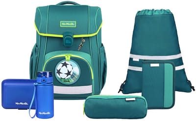 McNeill schooltas Bravo Schoolbag Set 9-delig Petrol
