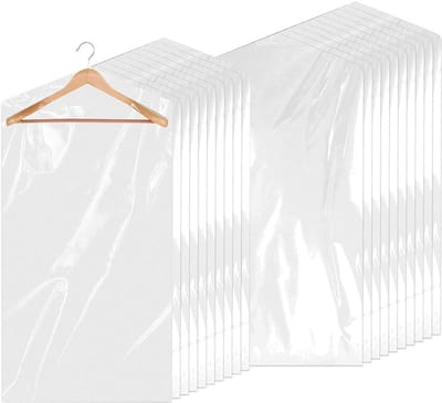 Allecto - Kledingbeschermhoezen - Transparante Kledingzakken - Stofdicht - 30 Stuks - Droogreinigingszak - Geschikt voor Jurken en Overhemden