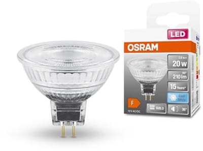 LED Reflector Lamp GU5.3 - Helder Glas, Koud Wit 4000K, Vervangt 20W - 210 Lumen