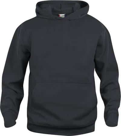 Basic hoody jr zwart 130/140