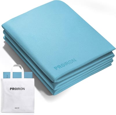 Opvouwbare TPE Yogamat voor Reizen - Antislip en Lichtgewicht Gymnastiekmat 183x61x6mm