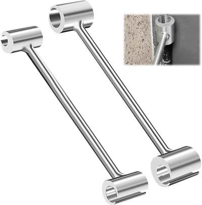 Allecto - Scharnierinstelgereedschap - Deurscharnier Instelsleutel - Eenvoudig te bedienen - Zilver - Verstelbaar - Geschikt voor brandwerende deur...