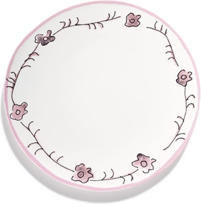 MARNI Midnightflowers - Bord L Dark Viola 28 cm - 2 stuks