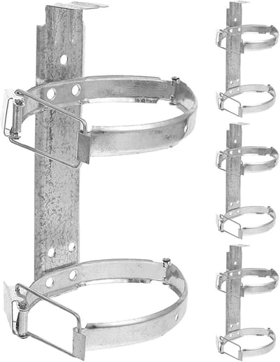 Brandblusser Beugels - Muurbeugel Brandblusser - Veiligheid Verhogend - Stabiele Bevestiging - 19 x 12 x 11 cm - Zilver