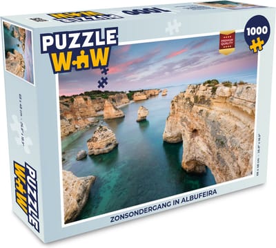Puzzel Zonsondergang in Albufeira - Legpuzzel - Puzzel 1000 stukjes volwassenen