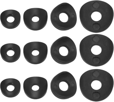 Dailygoods- Bushings 100 Stuks - Gebogen Ringen M6/M8 - Ronde Pijp Afdichtingen - Plastic Spacer Mouwen - Lichtgewicht/Corrosiebestendig - Voor Meubelvoet - Afstandsringen