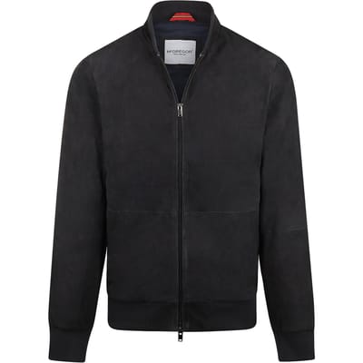 McGregor Suede Bomber Jacket Navy Size: M | Bomber Jackets Outlet | Heren | Blauw