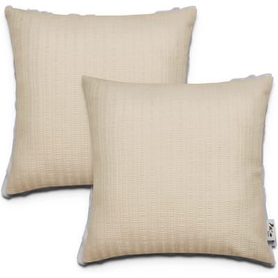 Kussensloop Chino beige 45x45 cm, 2 stuks