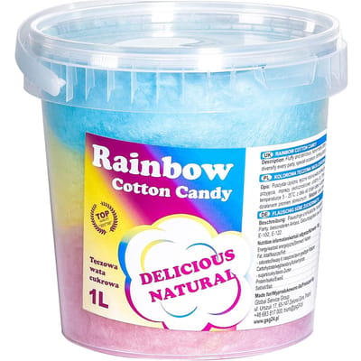 Bartpol Rainbow - Gekleurde Wata Cukrowa - 1L - Handgemaakt - Hoogwaardige Zoetheid