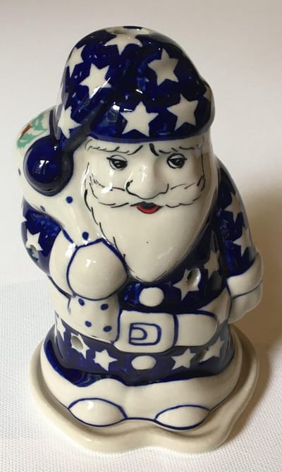 Bunzlau Kerstman voor waxinelichtje, Kerst X-mas