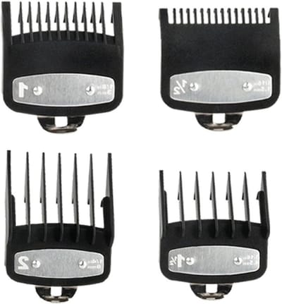 Set van 4 Haartrimmer Opzetstukken voor Precisie Haar- en Baardverzorging, Lengtes 1.5 mm, 3 mm, 4.5 mm, 6 mm, Ideaal voor Thuisgebruik en Kappers
