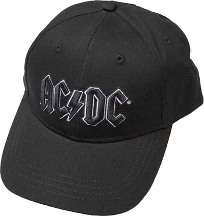 AC/DC - Black Logo Snapback Pet - Zwart