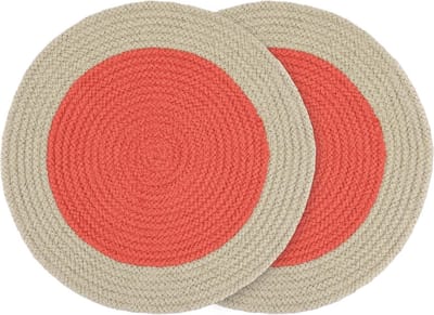 Remember - Placemat Raspberry Katoen Set van 2 Stuks - Katoen - Rood