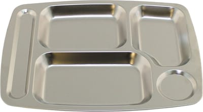 MFH RVS kantine dienblad, 5 vakken