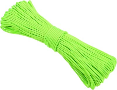 Paracord Touw - Tentkoord Utility - Buitenactiviteiten Outdoor - 7-Strengs Kern - 60 Meter - Fluorescerend Groen
