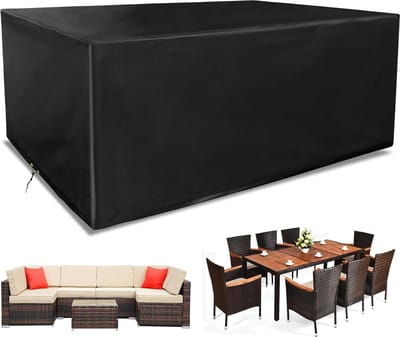 Tuinmeubelhoes Waterdicht Outdoor Tuintafelhoes - Winddicht Anti-UV - 420D Oxford - Rechthoekig 200 x 160 x 70 cm