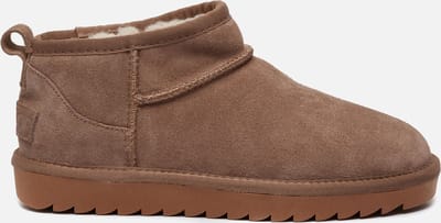 Colors of California Enkellaarsjes taupe Suede - Dames - Maat 39