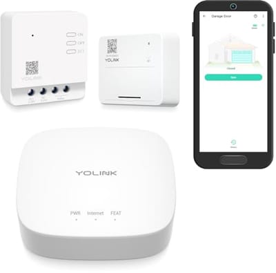 Slimme garagedeuropener met smartphonebediening - Garagedeurcontroller en sensor met LoRa-technologie