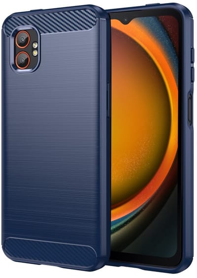 Coverup Hoesje - Geschikt voor Samsung Galaxy Xcover 7 Pro Hoesje - Coverup Armor Brushed TPU Back Cover - Blauw
