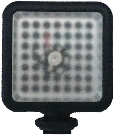 Infrarood Camera Licht - Nachtzicht LED IR Lamp - Spookjacht Opnames - Hot Shoe Monteerbaar - 2 AA Batterijen - Zwart