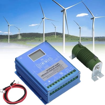 2000W / 4000W / 6000W MPPT Solar Charge Controller 12V / 24V / 48V Intelligente identificatie Buck Wind Hybride systeemlaadregelaar Zonnepaneel Batterijregelaar met LCD-scherm,4000W-24V