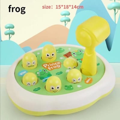 Cartoon Whac-A-Mole Montessori Babyspeelgoed Peuter Educatief Verjaardagscadeau Dienthema Klopspel Ouder Kind Bordspel Jongen yellow