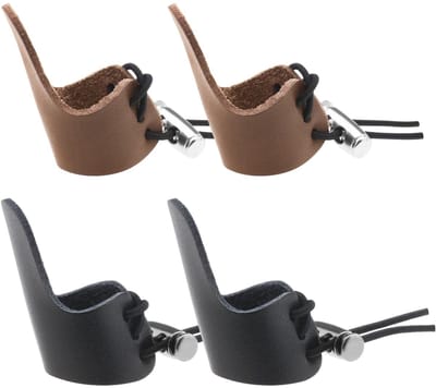 Allecto - Vingerbescherming - Boogschieten - Duimdesign - 4,9x2,3cm - Vingerhandschoenen - Comfortabel en praktisch - Geschikt voor zowel links als...