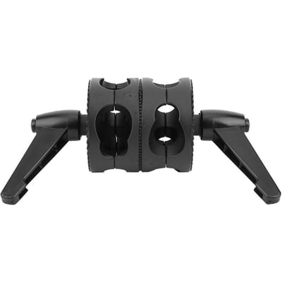 Fotografie Lichtreflector Ondersteuning Dubbel Wiel Draaitafel Montageadapter Gripkoppen voor Licht black